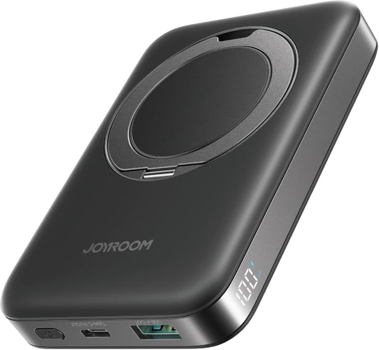 Batteria Esterna Wireless Joyroom JR-PBM12, 10000mAh, 22.5W, QC + PD + FQI, 1 x QI - 1 x USB-A - 1 x USB-C, Nera