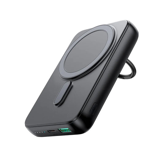 Batteria Esterna Wireless Joyroom JR-W050, 10000mAh, 20W, QC + PD + FQI, 1 x QI - 1 x USB-A - 1 x USB-C, Nera