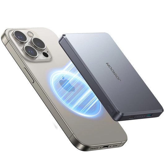 Batteria Esterna Wireless Joyroom JR-PBM08 Pro, 10000mAh, 20W, PD + FQI, 1 x QI - 1 x USB-C, Grigio