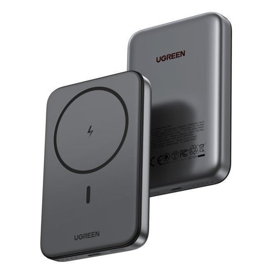 Batteria Esterna Wireless UGREEN PB561, 10000mAh, 20W, PD + FQI, 1 x QI - 1 x USB-C, Nera