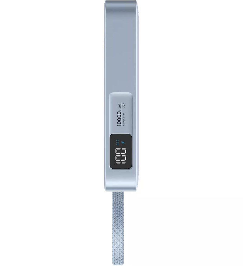 Batteria Esterna Wireless UGREEN MagFlow PB773 (65958), 10000mAh, 25W, PD + FQI, 1 x QI - 2 x USB-C, Blu