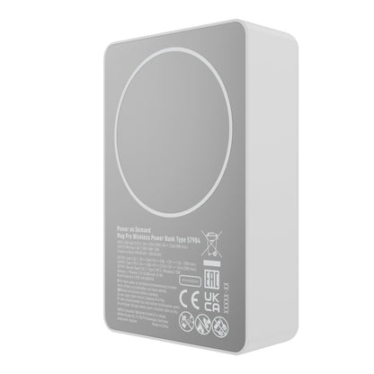 Batteria Esterna Wireless Varta Mag Pro, 10000mAh, 20W, 1 x QI - 2 x USB-C, Bianca