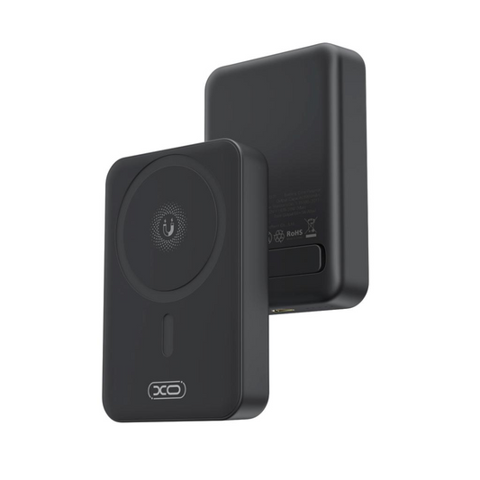 Batteria Esterna Wireless XO Design PR231, 10000mAh, 20W, PD + FQI, 1 x QI - 1 x USB-C, Nera, Ricondizionata