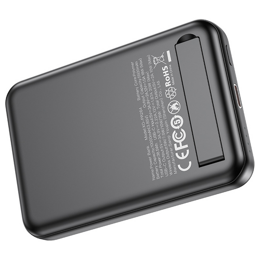 Batteria Esterna Wireless XO Design PR264, 10000mAh, 20W, PD + FQI, 1 x QI - 1 x USB-C, Nera, Ricondizionata