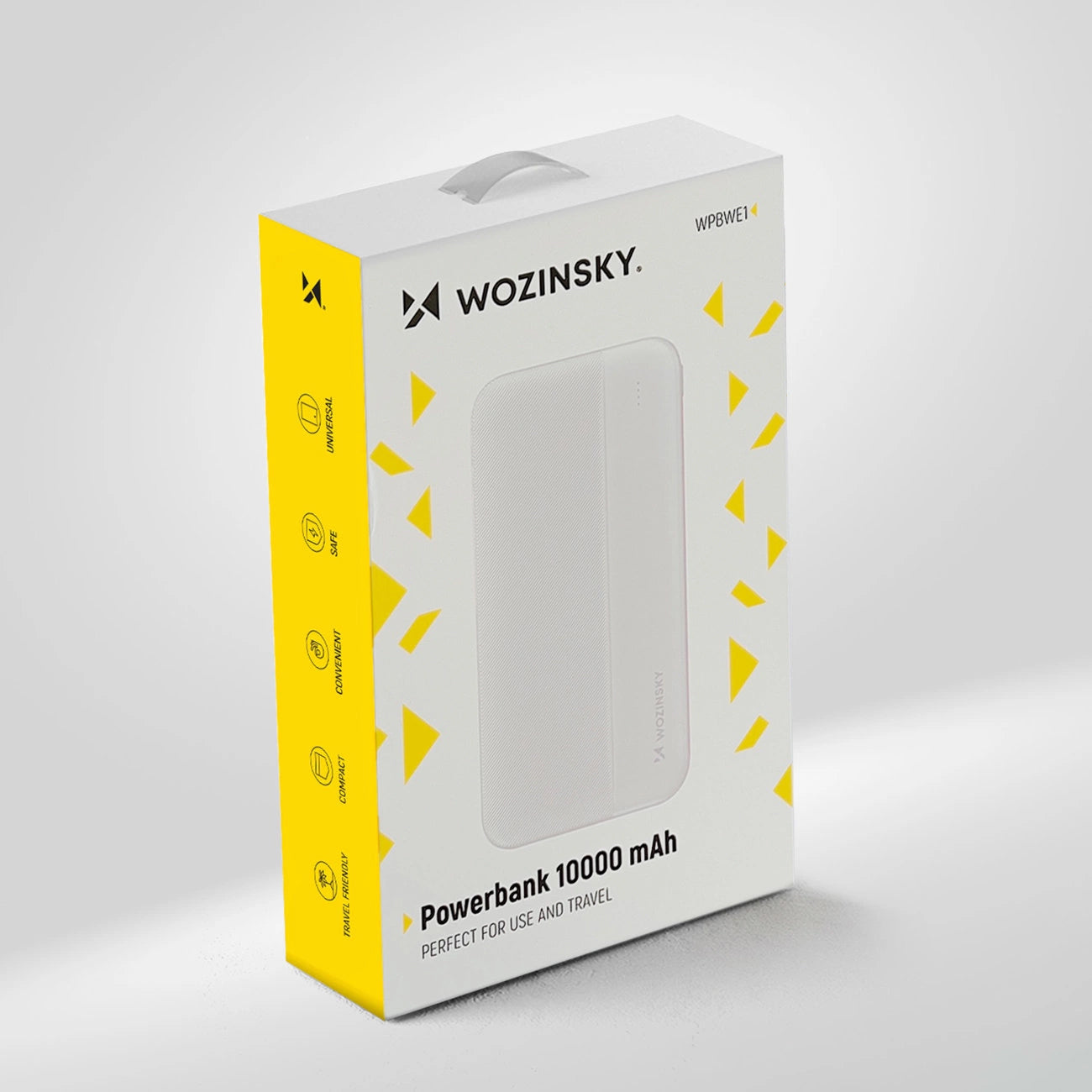 Batteria Esterna WZK WPBWE1, 10000mAh, 10W, 2 x USB-A, Bianca
