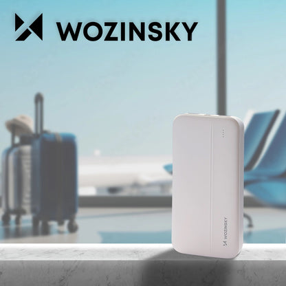 Batteria Esterna WZK WPBWE1, 10000mAh, 10W, 2 x USB-A, Bianca