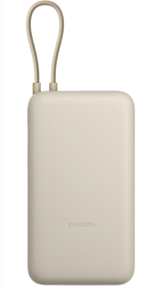 Batteria Esterna Xiaomi, 20000mAh, 33W, QC + PD, 1 x USB-A - 2 x USB-C, Beige BHR8851GL