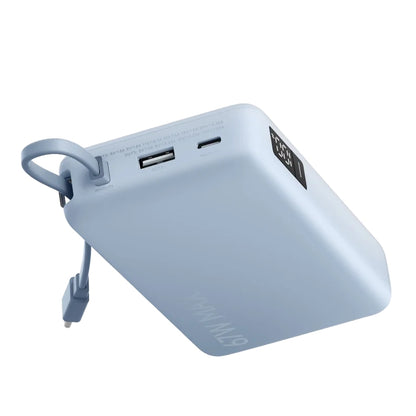 Xiaomi External Battery, 20000mAh, 67W, QC + PD, 1 x USB-A - 2 x USB-C, Blue BHR08O8GL