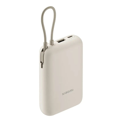 Batteria Esterna Xiaomi Pocket Edition Pro, 10000mAh, 33W, QC + PD, 1 x USB-A - 1 x USB-C, Beige BHR9072GL