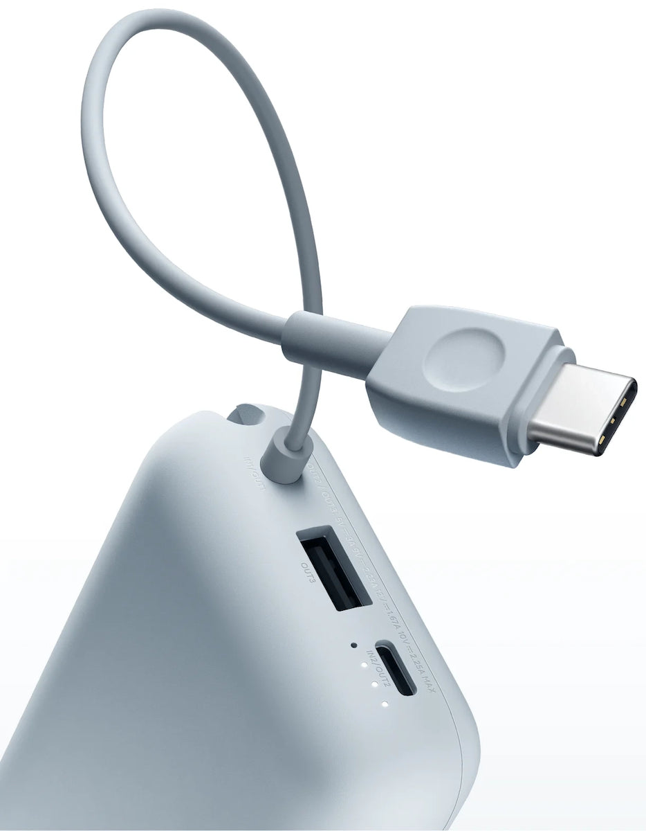 Batteria Esterna Xiaomi Pocket Edition Pro, 10000mAh, 33W, QC + PD, 1 x USB-A - 1 x USB-C, Blu BHR9073GL