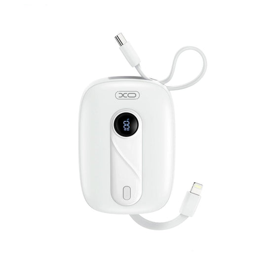 Batteria Esterna XO Design PR246, 10000mAh, 22.5W, PD, 1 x Lightning - 2 x USB-C, Bianca