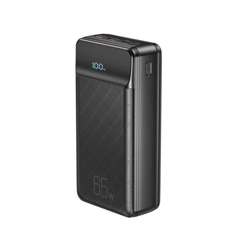 Batteria Esterna XO Design PR201, 30000mAh, 65W, QC + PD, 1 x USB-C - 2 x USB-A, Nera