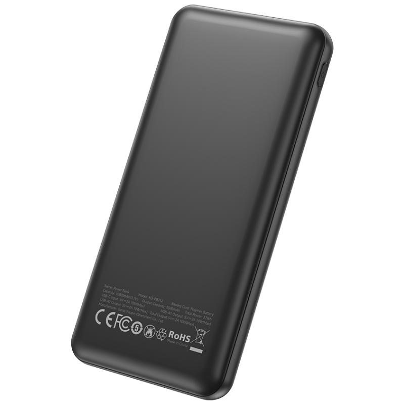 Batteria Esterna XO Design PB312, 10000mAh, 10W, 2 x USB-A, Nera