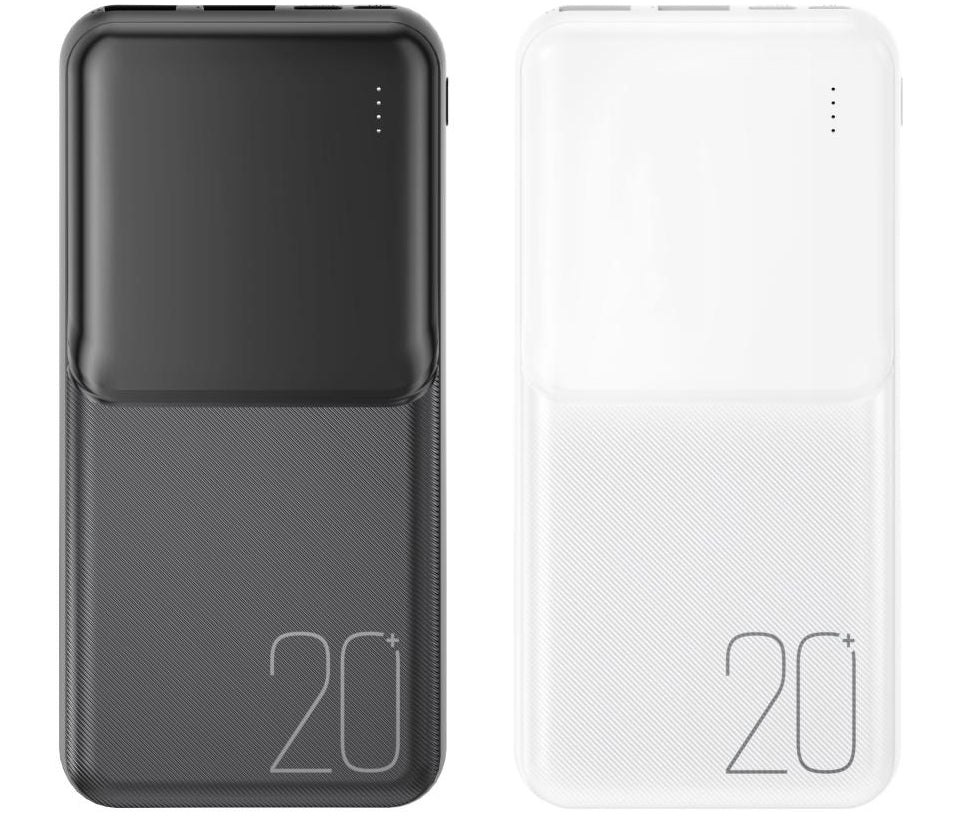 Batteria Esterna XO Design PR252, 20000mAh, 10W, 2 x USB-A, Nera