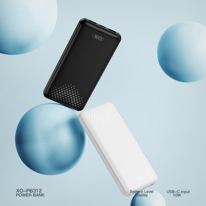 Batteria Esterna XO Design PB312, 10000mAh, 10W, 2 x USB-A, Nera