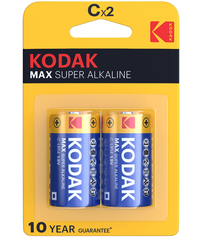 Batteria Kodak Max Alkaline, LR14 Set 2 pezzi