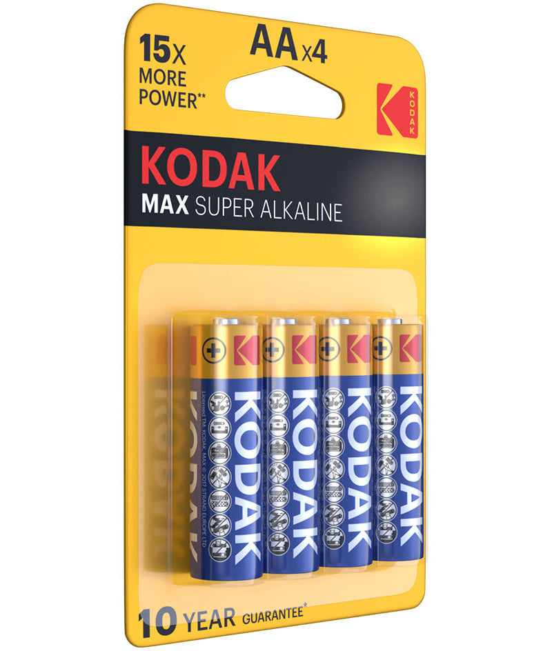 Batteria Kodak Max Alkaline, AA / LR6, Set 4 pezzi EKSTD30952867P4