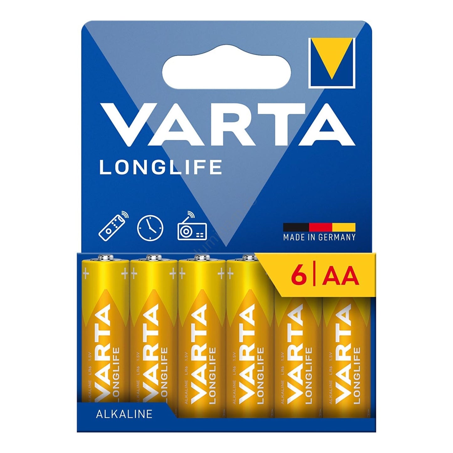 Batteria Varta Longlife 13298, AA / LR6, Set da 6 pezzi