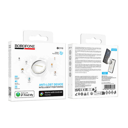Borofone BC110 Find Dual Tracker per iOS / Android Series, Bianco