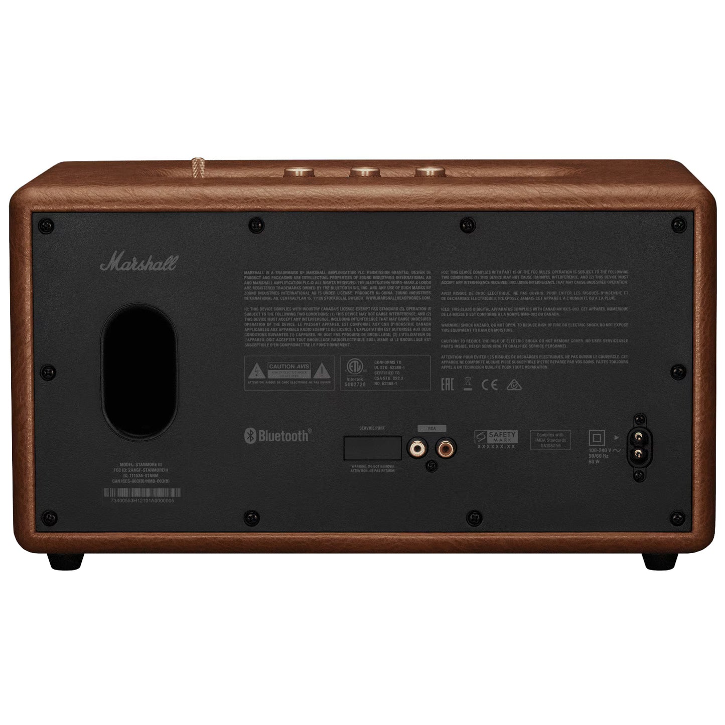 Cassa Bluetooth Marshall Stanmore III, 80W, Marrone