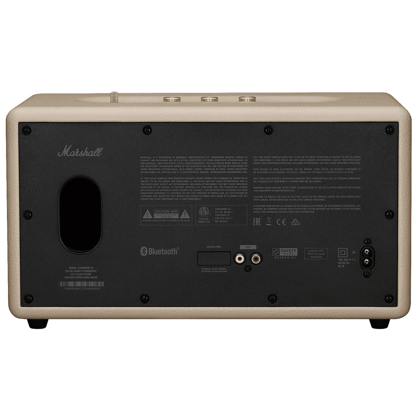 Cassa Bluetooth Marshall Stanmore III, 80W, Crema