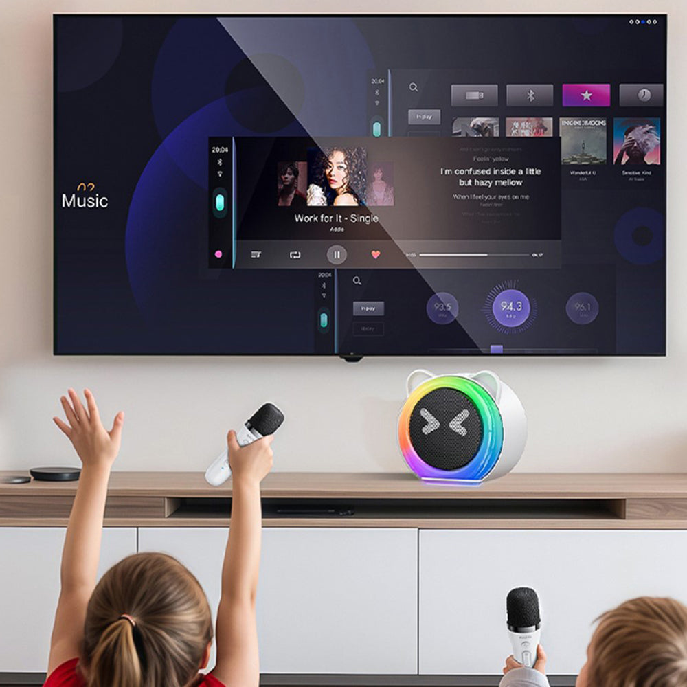 Cassa Bluetooth Yesido YSW36 Kids, 5W, Karaoke, Bianca