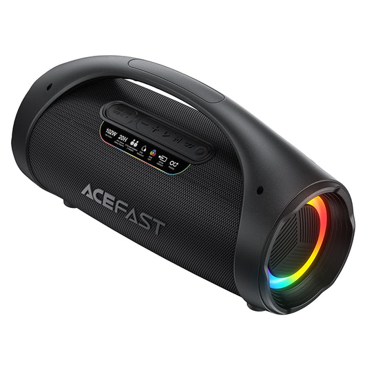 Acefast K11 Pro Portable Bluetooth Speaker, 102W, RGB, TWS, Waterproof, Black