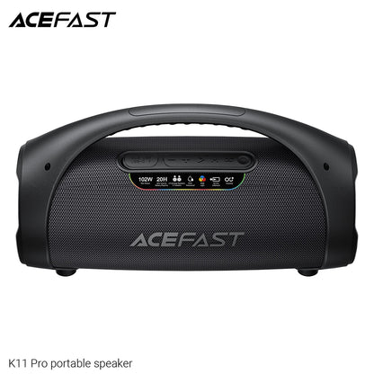 Cassa Portatile Bluetooth Acefast K11 Pro, 102W, RGB, TWS, Impermeabile, Nera