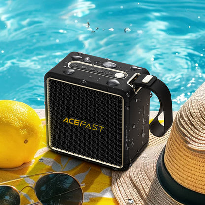 Cassa Portatile Bluetooth Acefast K3 Nano, 1 x 30W - 1 x 16W, RGB, Impermeabile, Nera