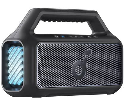 Cassa Portatile Bluetooth Anker SoundCore Boom 2 Nuova Versione, 80W, TWS, RGB, Impermeabile, Nera A3138012