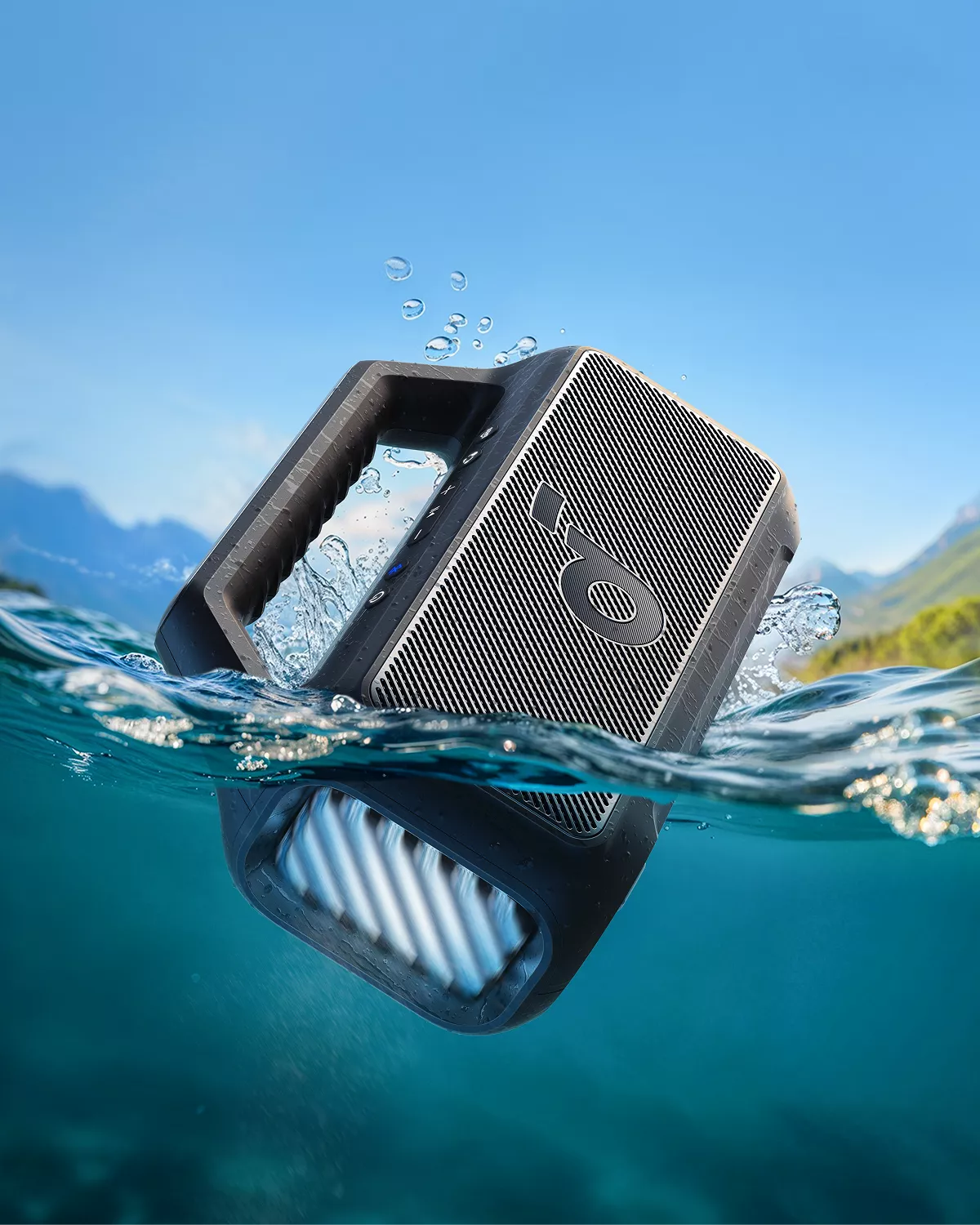 Cassa Portatile Bluetooth Anker SoundCore Boom 2 Nuova Versione, 80W, TWS, RGB, Impermeabile, Nera A3138012