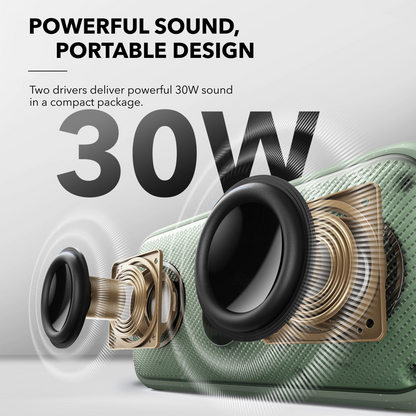 Cassa Portatile Bluetooth Anker SoundCore Motion 300, 30W, TWS, Impermeabile, Verde A3135061