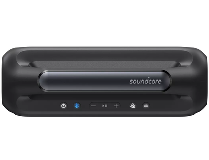Cassa Portatile Bluetooth Anker SoundCore Boom 2 Nuova Versione, 80W, TWS, RGB, Impermeabile, Nera A3138012