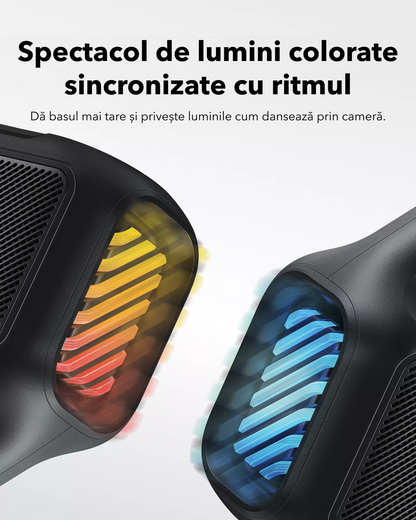 Cassa Portatile Bluetooth Anker SoundCore Boom 2 Nuova Versione, 80W, TWS, RGB, Impermeabile, Nera A3138012