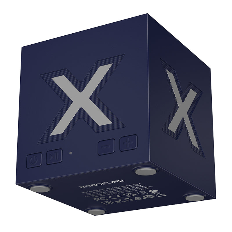 Altoparlante Portatile Bluetooth Borofone BR101 Rubik, 5W, TWS, RGB, Blu