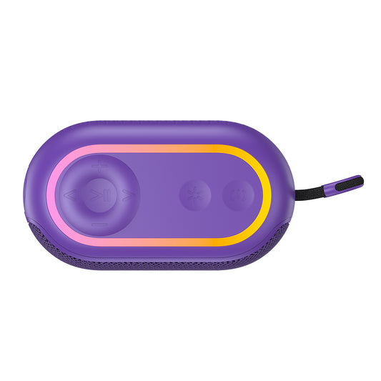 Cassa Portatile Bluetooth HAVIT SK809BT, 7W, RGB, Impermeabile, Viola