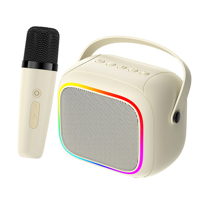 Cassa Portatile Bluetooth HAVIT SK818BT Karaoke, 5W, RGB, Impermeabile, Beige