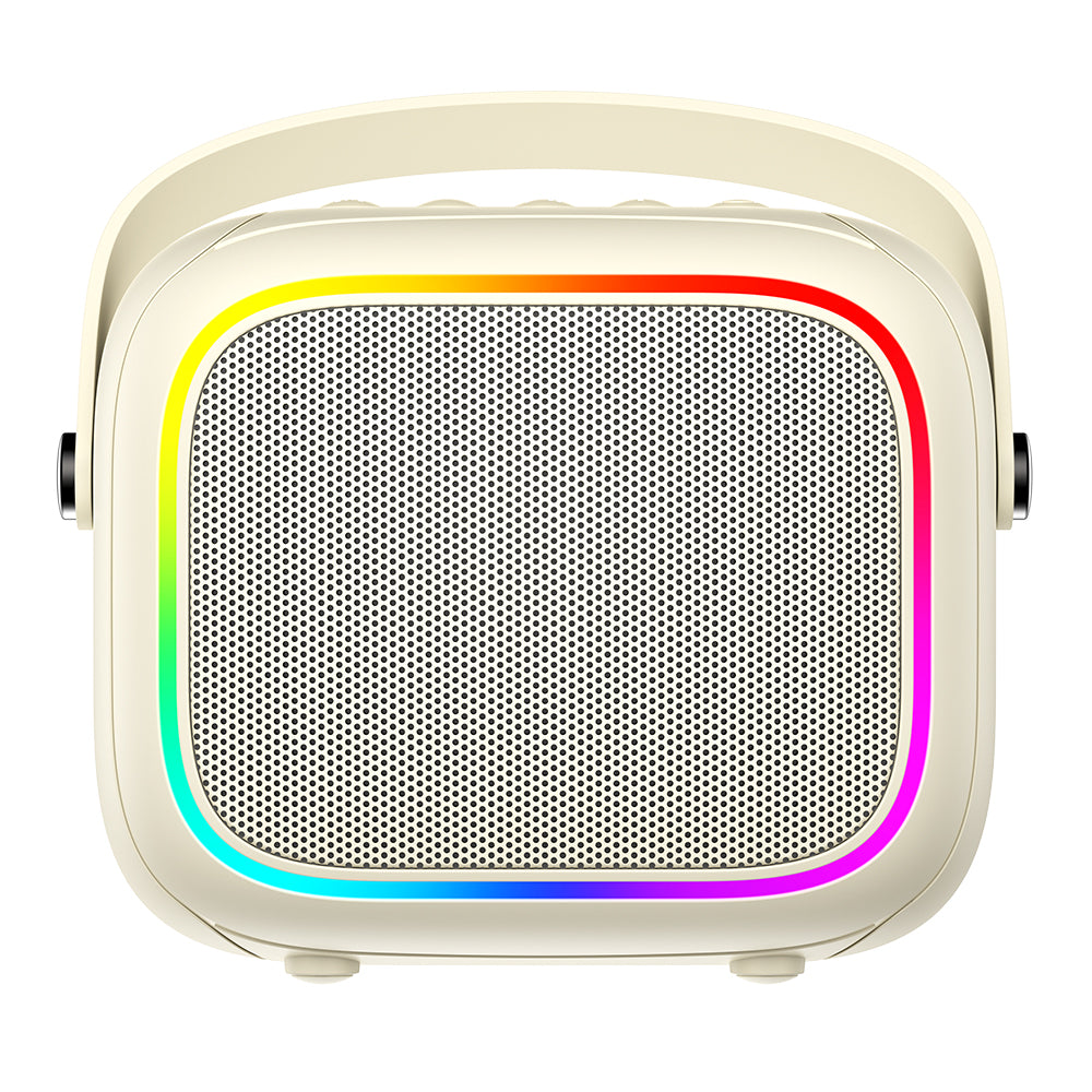 Cassa Portatile Bluetooth HAVIT SK818BT Karaoke, 5W, RGB, Impermeabile, Beige