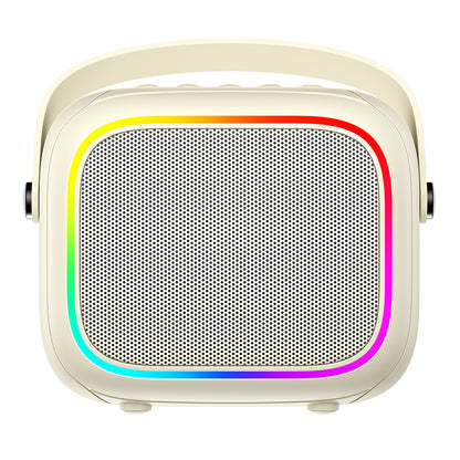 Cassa Portatile Bluetooth HAVIT SK818BT Karaoke, 5W, RGB, Impermeabile, Beige