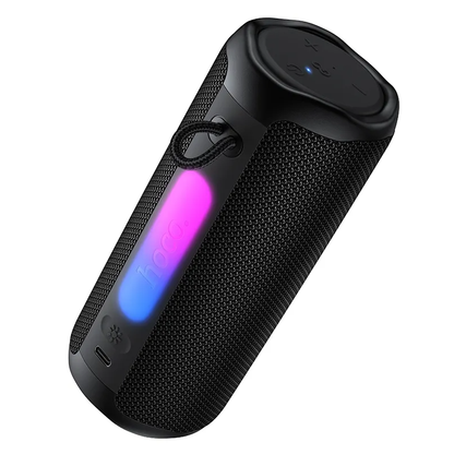 Cassa Portatile Bluetooth HOCO HC50, 8W, TWS, RGB, Impermeabile, Nera
