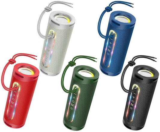 HOCO HC9 Dazzling Pulse Sports Portable Bluetooth Speaker, 10W, TWS, RGB, Blue