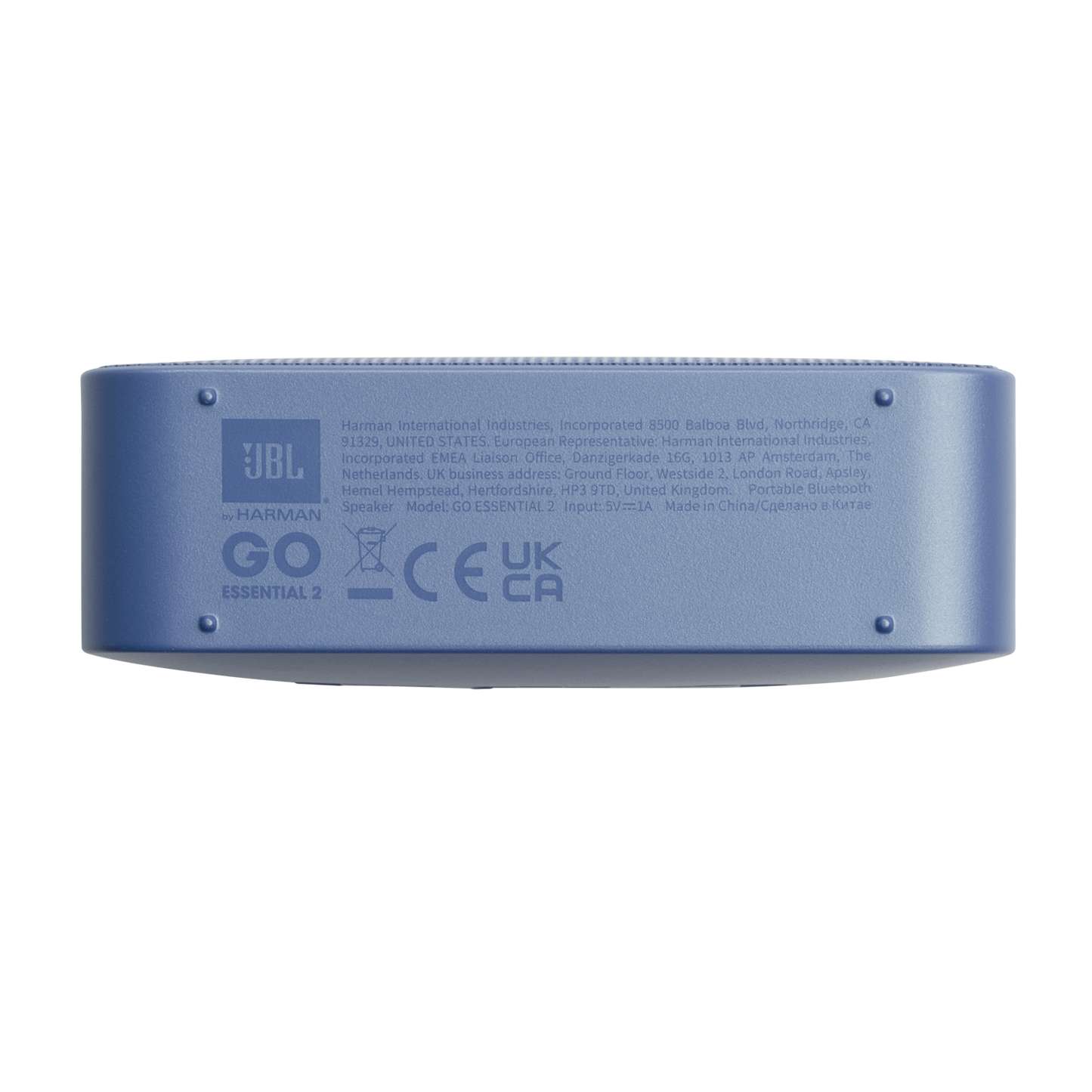 Cassa Portatile Bluetooth JBL Go Essential 2, 3.1W, Pro Sound, Impermeabile, Blu JBLGOES2BLUCN