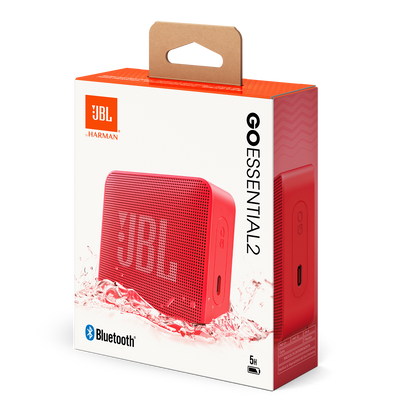 Cassa Portatile Bluetooth JBL Go Essential 2, 3.1W, Pro Sound, Impermeabile, Rossa JBLGOES2REDCN
