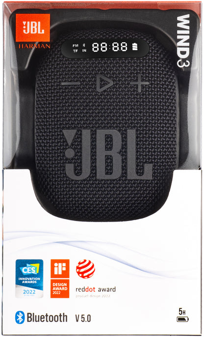 Cassa Portatile Bluetooth JBL Wind 3, 5W, Impermeabile, Nera JBLWIND3