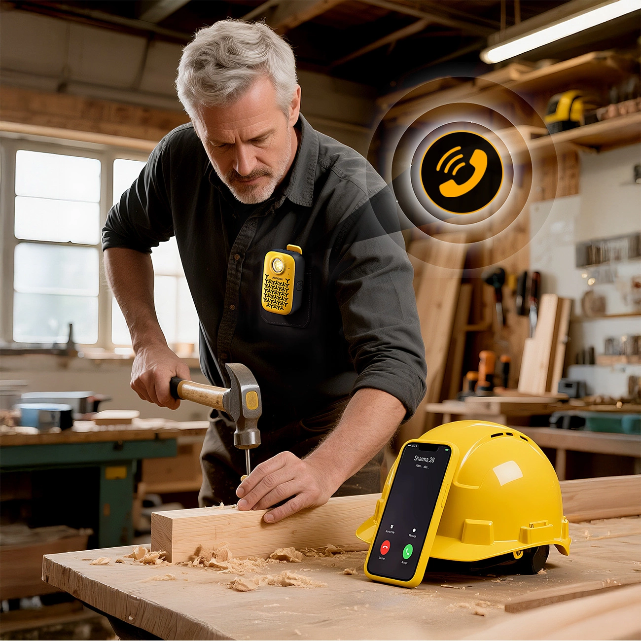 Joyroom Maya JR-MS03 Portable Bluetooth Speaker, 5W, Waterproof, Yellow