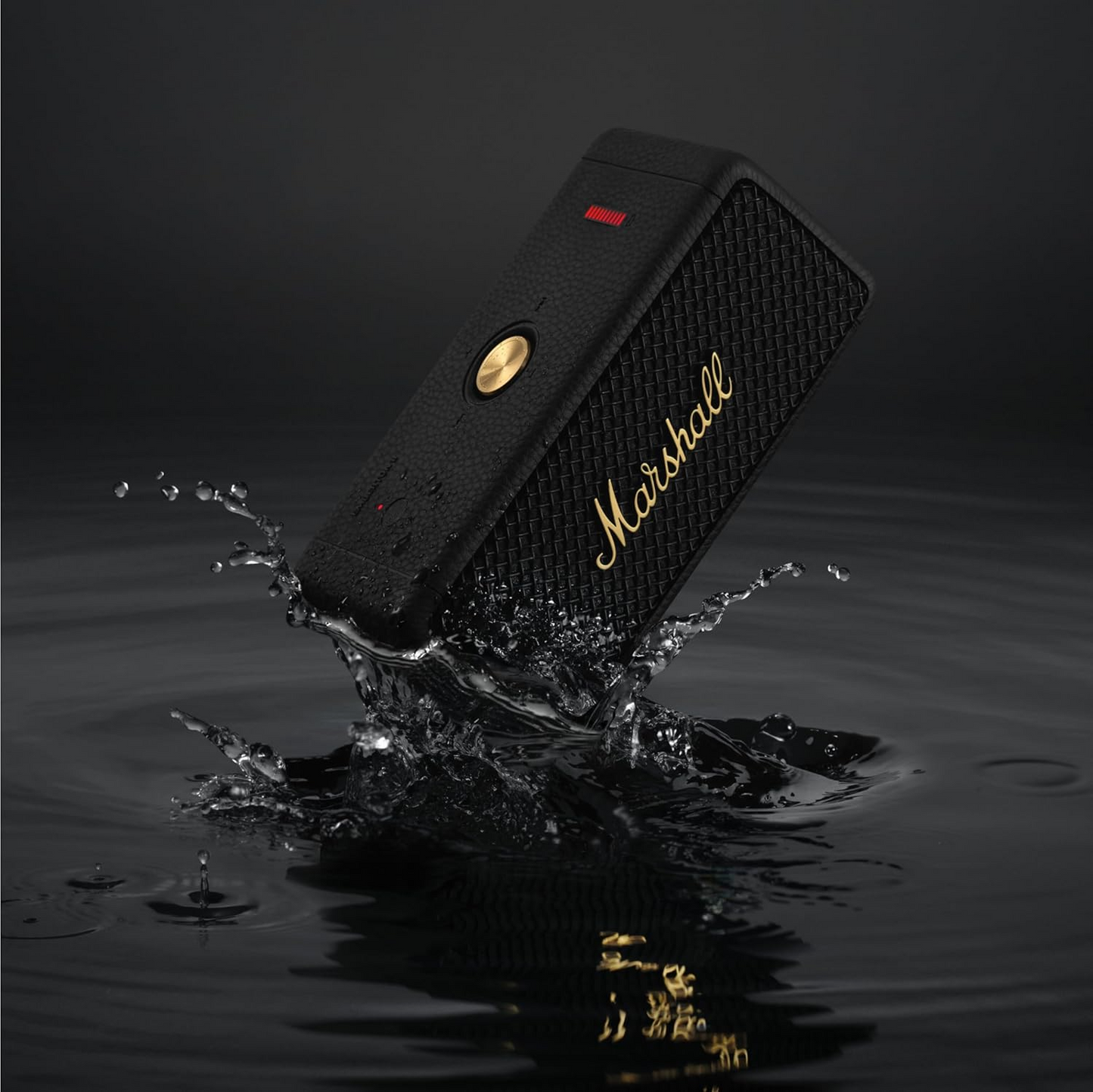 Cassa Portatile Bluetooth Marshall Emberton II, 20W, Impermeabile, Nero Oro