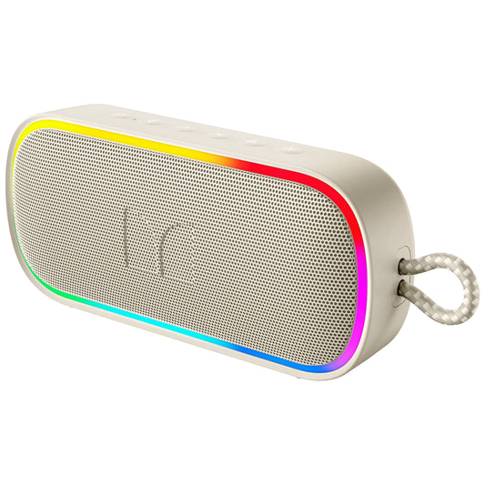 Cassa Portatile Bluetooth Monster S150 Plus, 40W, TWS, RGB, Impermeabile, Crema Chiaro