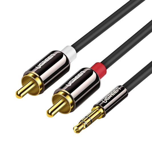 Cavo Audio 3.5mm - 2 x RCA UGREEN AV116, 2m, Nero