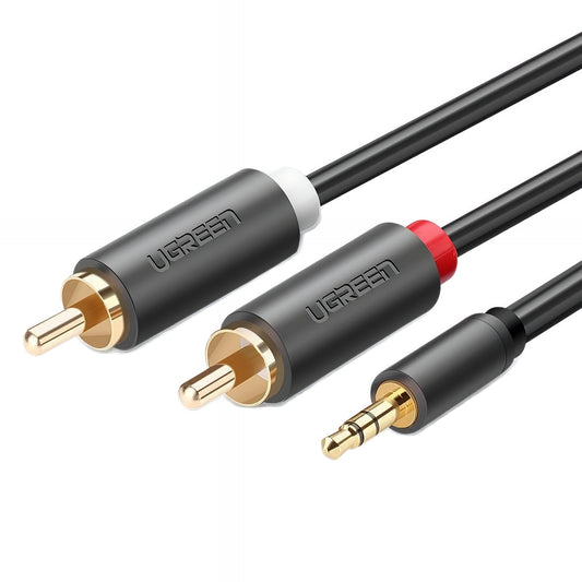 Cavo Audio 3.5mm - 2 x RCA UGREEN AV102, 1.5m, Grigio