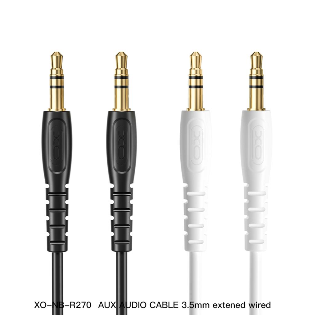 Cavo Audio 3.5mm - 3.5mm XO Design NB-R270, 1m, Bianco